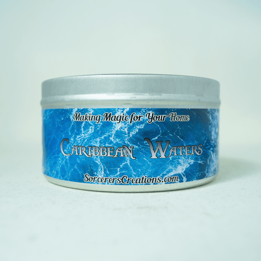 Caribbean Waters Large Candle