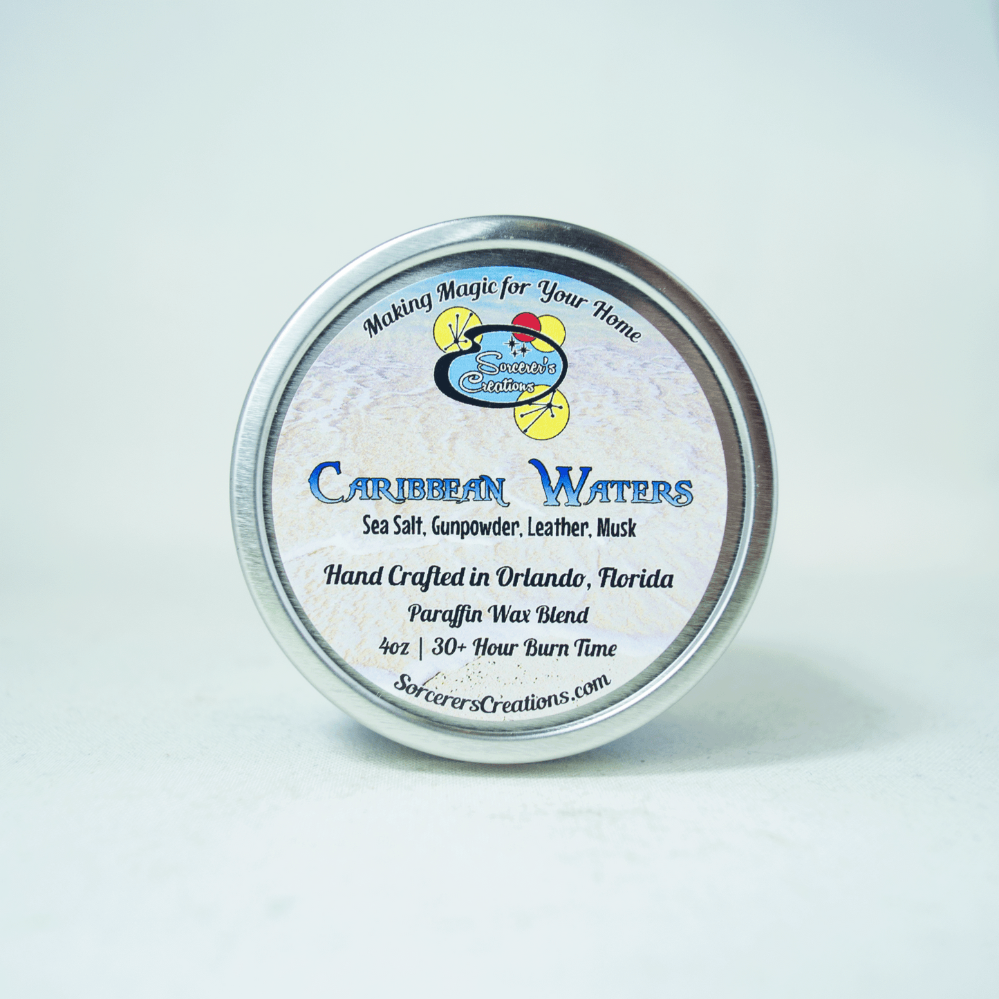 Caribbean Waters Small Candle