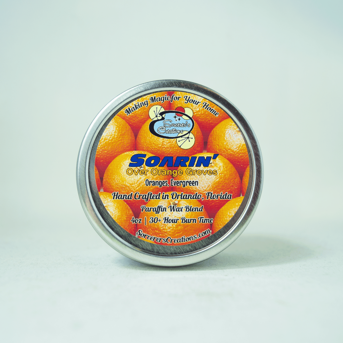 Soarin' Over Orange Groves Small Candle